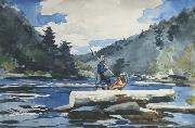 Winslow Homer, Hudson River - Logging (mk44)